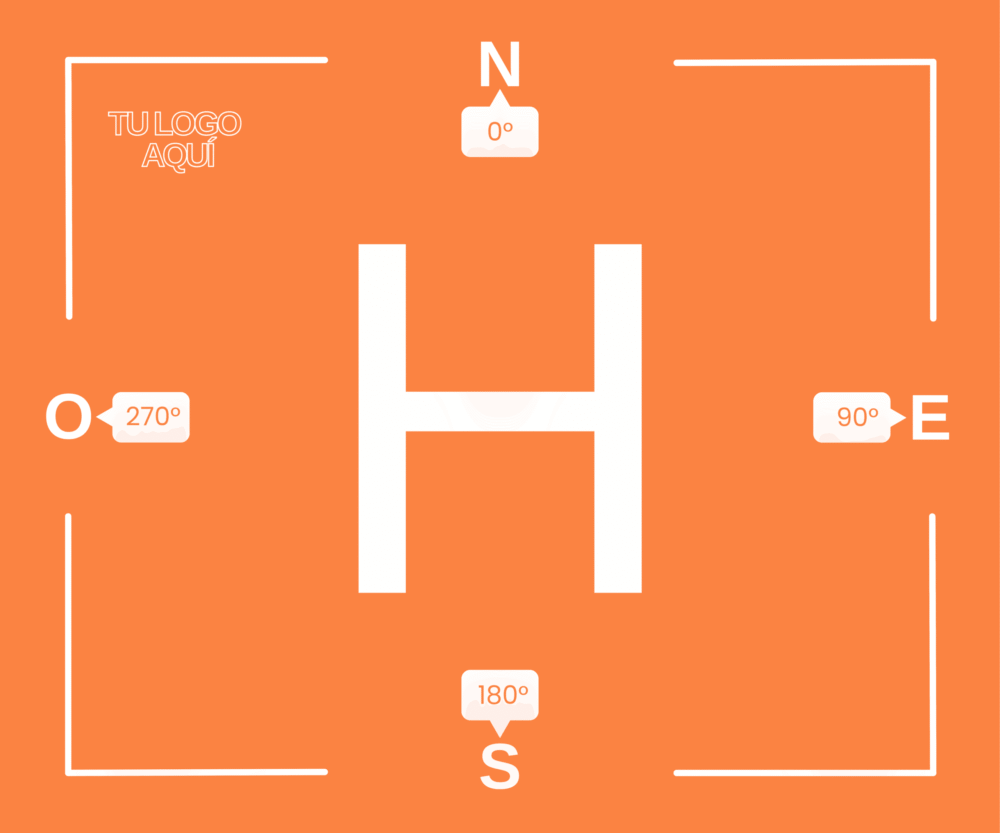 Landing pad / Pista de aterrizaje para drone 180 x 150 cm - Personalizado con tu logo
