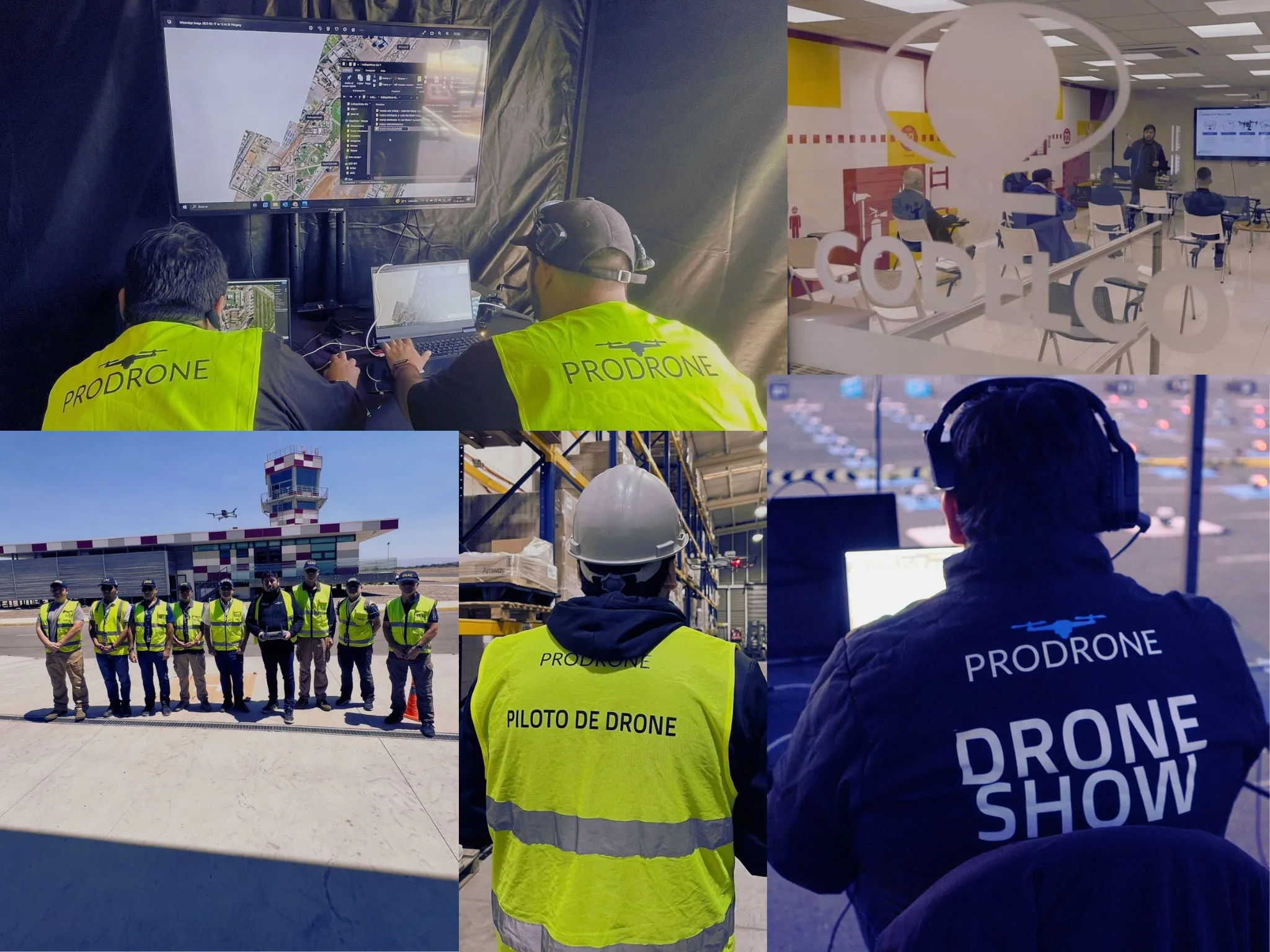 Equipo Prodrone trabajando en operaciones con drones